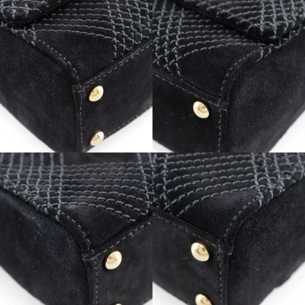 Chanel Wild Stitch Suede Shoulder Bag